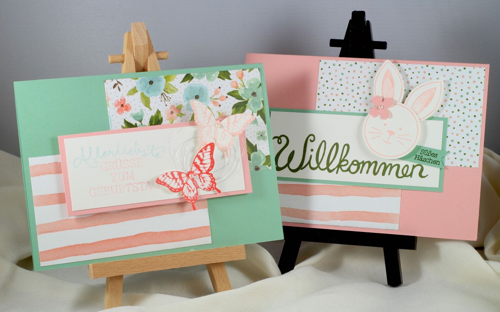 Friends & Flowers, Herzlich Willkommen, Geburtstagsblumen, Papillon Potpourri, Stampin' Up! - 1