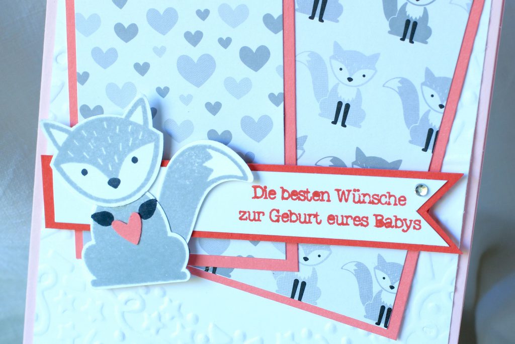 Babykarte Ausgefuchst Foxy Friends Zum Nachwuchs kreative Naschkatze - 3