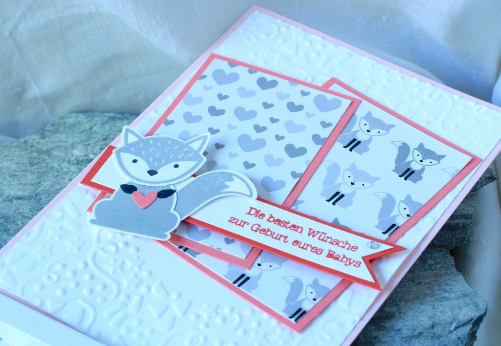 Babykarte Ausgefuchst Foxy Friends Zum Nachwuchs kreative Naschkatze - 5