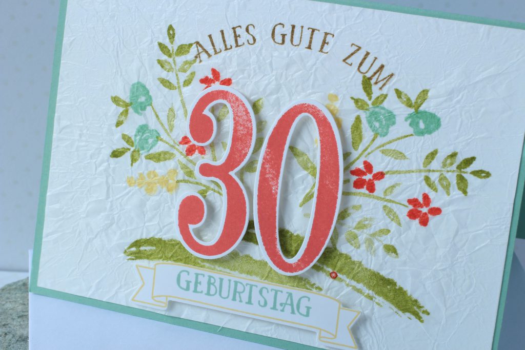 Geburtstag So viele Jahre Faux Silk Technik - 4