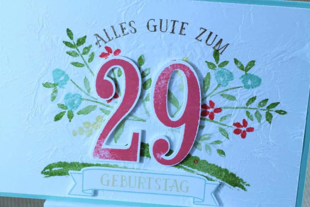 Geburtstag So viele Jahre Faux Silk Technik - 5